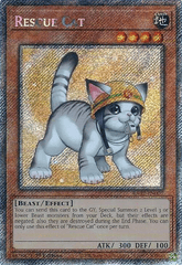 Rescue Cat - (Alternate Art) - RA02-EN001 - Platinum Secret Rare - 1st Edition